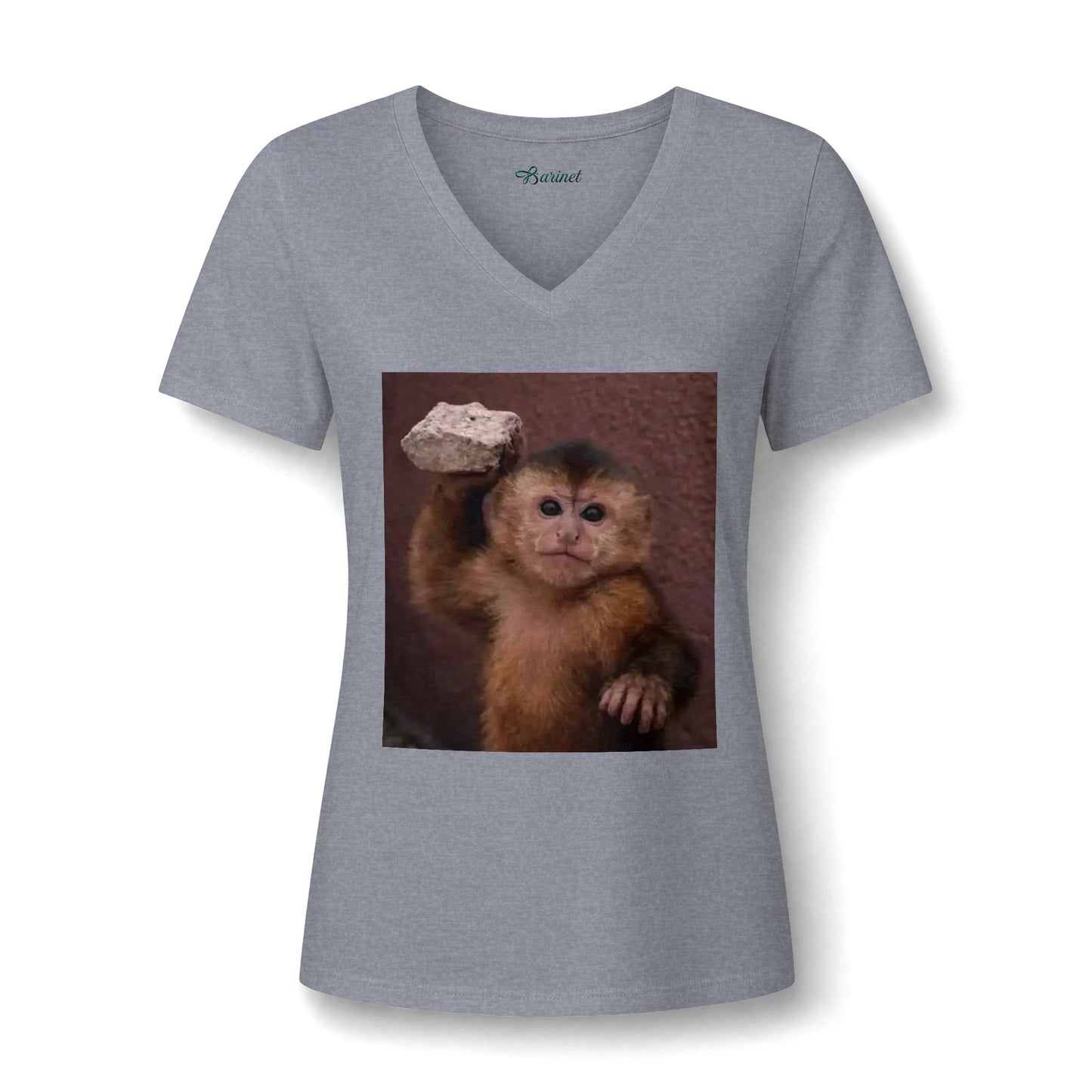 Women's Relaxed Heather CVC V-Neck Tee