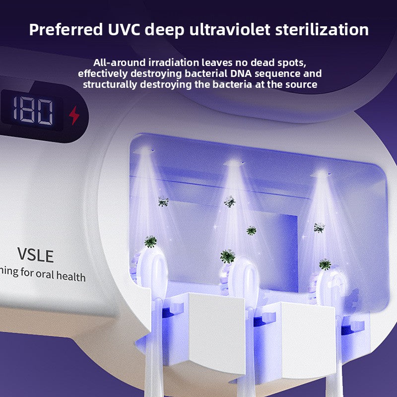 Intelligent UV Toothbrush Sterilizer and Drying Rack